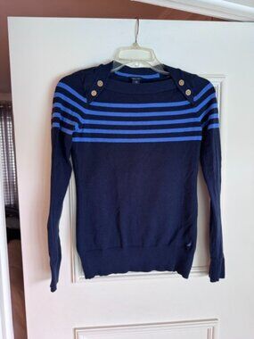 Nautical-style sweater Flat Collar